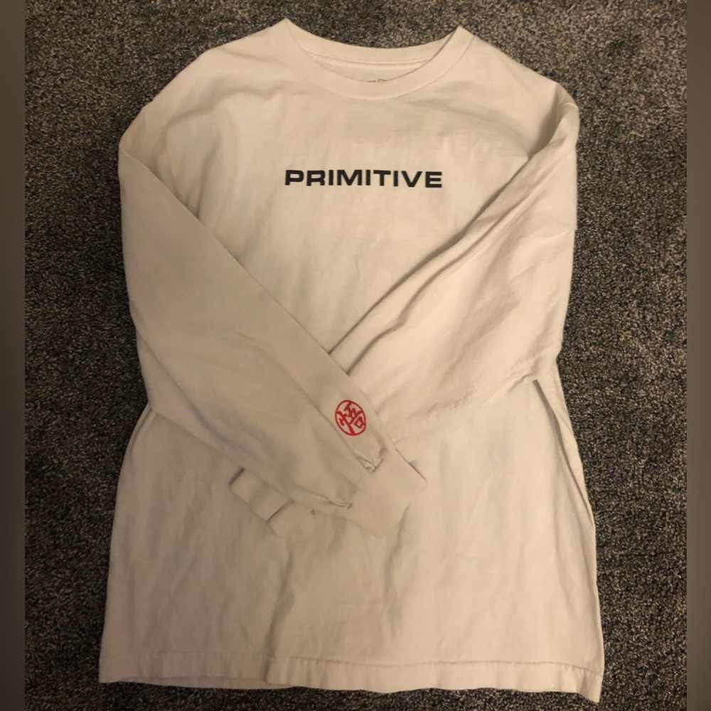 Primitive x Dragon Ball Z Goku Power Up Long Sleeve - White